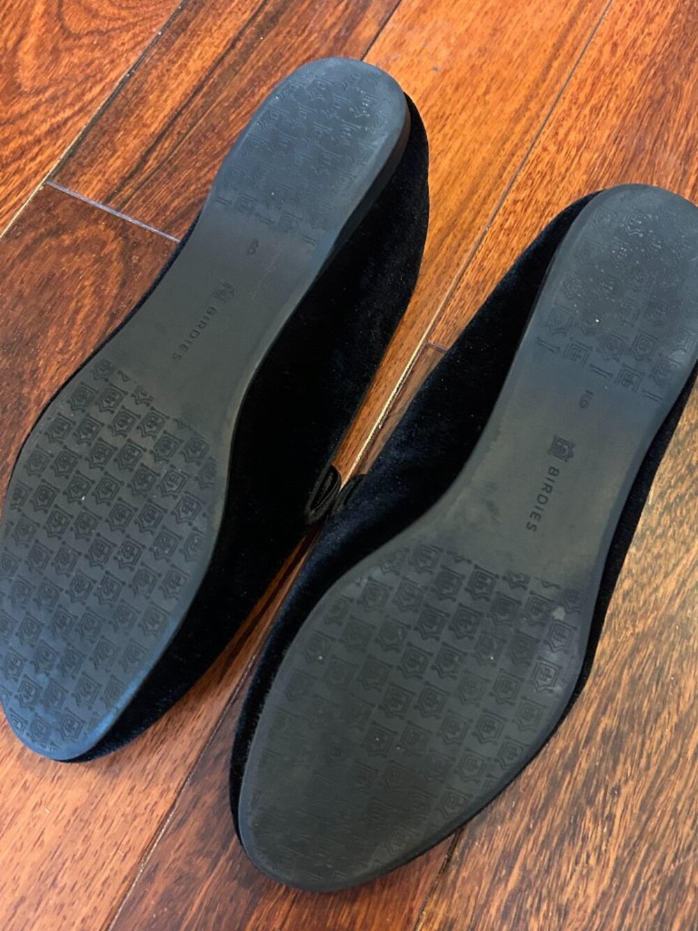 Birdies Womens Size 9 Black Velvet Smoking Slippers Loafers Flats Quilted - Picture 5 of 7